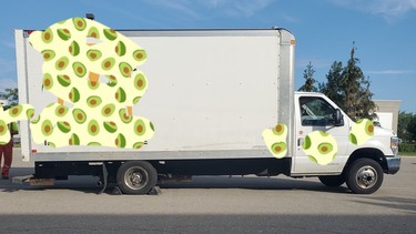 Overloaded truck
