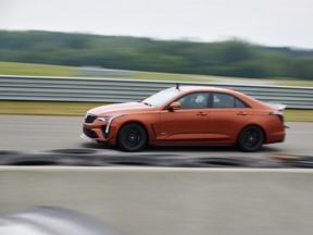 2022 Cadillac CT4-V Blackwing on the Canadian Tire Motorsport Park Driver Development Track