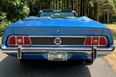 ICBC put a vanity plate on the 1973 Mustang for display celebrating the corporation’s 25th anniversary – 1973 to 1998