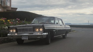 After attending a Hargerty Driving Experience program in Seattle, Cooper Philp of Victoria was hooked on older cars, and especially those with standard shift transmissions. Philp bought this 1965 Ford Fairlane for $2,000 in Edmonton.