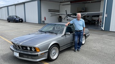 Burt Malan of Vancouver says he’s loved the lines of the BMW M6 since first seeing and reading about the car in the July 1987 issue of Car and Driver magazine. As a pilot, he also loves planes, and he restored the 1975 Cessna 180 Skywagon in the background.