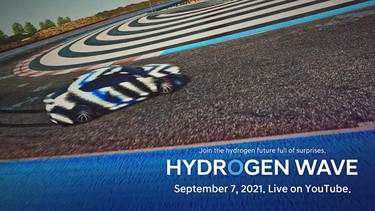 A teaser shot for Hyundai's Hydrogen Wave