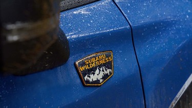 A teaser image of an upcoming Wilderness-badged Subaru model.