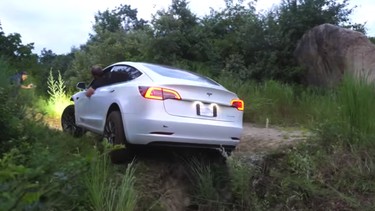 Youtubers build off-road Tesla Model 3 in three days
