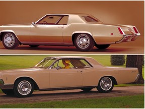 A 1967 Cadillac Eldorado and 1966 Lincoln Continental