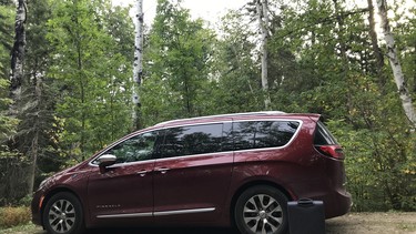 Camping in Atikokan with the 2021 Chrysler Pacifica Pinnacle Hybrid
