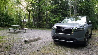 Car camping in the 2022 Nissan Pathfinder