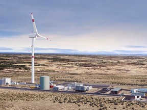 Porsche's Haru Oni 'green fuel' production facility in Punta Arenas, Chile