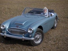 Doug James at the wheel of his 1962 Austin-Healey, a car he has owned since the early 1980s.