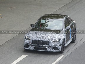 2022 Mercedes-AMG C63 spied in testing