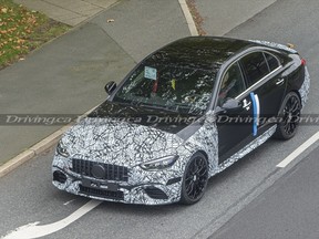 2022 Mercedes-AMG C63 spied in testing