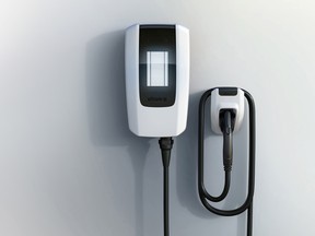 A General Motors Ultium EV charging port.