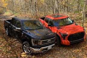 2022 Ford F-150 PowerBoost and Toyota Tundra iForce Max