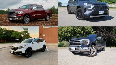 Canada's best-selling vehicles in 2021's first three quarters