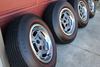 A set of Kelsey-Hayes W23 “recall wheels” listed on Bring a Trailer in April 2020.
