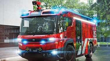 An electric hybrid Rosenbauer RT pumper truck is expected to be responding to emergencies on the streets of Vancouver by mid-2023.