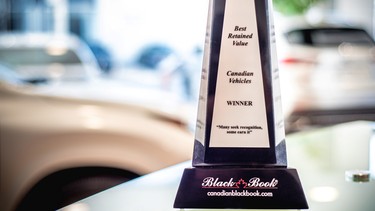Trophée de Canadian Black Book récompensant les Meilleures Valeurs Retenues