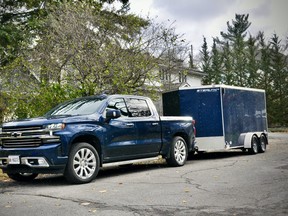 A new Chevrolet Silverado with GM's "invisible trailering" tech