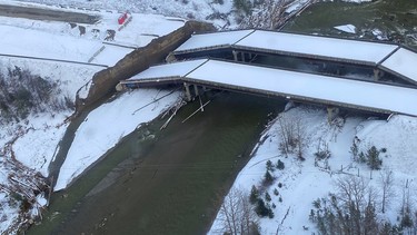 Damage to the Coquihalla highway