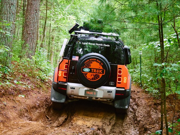 Twisting the Defender 110 through a Land Rover Trek | Driving