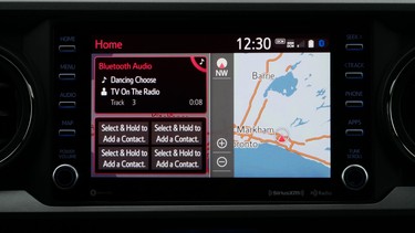 Dated infotainment in the 2021 Toyota Tacoma TRD Pro