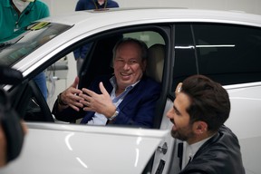 Composer Hans Zimmer, left, with Renzo Vitale, Creative Director Sound BMW Group