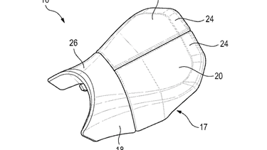 A BMW Motorrad patent for an adjustable motorcycle seat