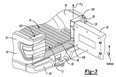 Patent drawings submitted by Ford for a tri-section tailgate