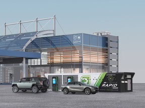 GM and Renewable Innovations are collaborating on an EMPOWER rapid charger that can help retail fuel stations add more affordable DC fast-charging capabilities without significant investment in non-recoverable infrastructure upgrades.