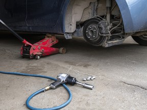 Jacking a car up without a jack stand in place can be dangerous