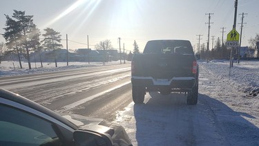 F-150 pulled over for speeding to the barber