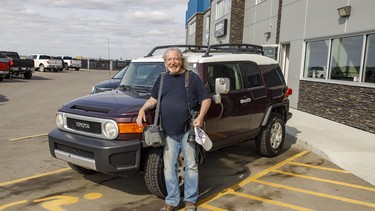 Reunited with his trusty 2007 Toyota FJ Cruiser, Postmedia photographer Mike Drew is well on his way to reaching one million kilometres thanks to help given by My Garage Auto & Tire in Airdrie, Alberta.