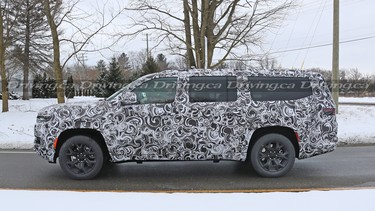 A prototype of a long-wheelbase Jeep Grand Wagoneer