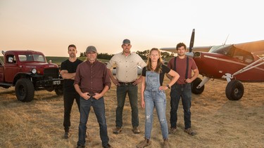 The crew of History's "Lost Car Rescue" television program.