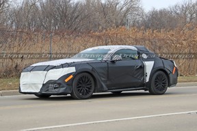 The 2024 S650-generation Ford Mustang GT, spied undergoing testing
