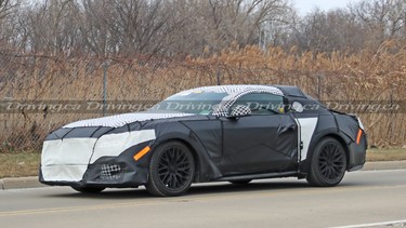 The 2024 S650-generation Ford Mustang GT, spied undergoing testing