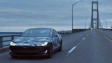 The Our Next Energy (ONE) Tesla Model S test mule