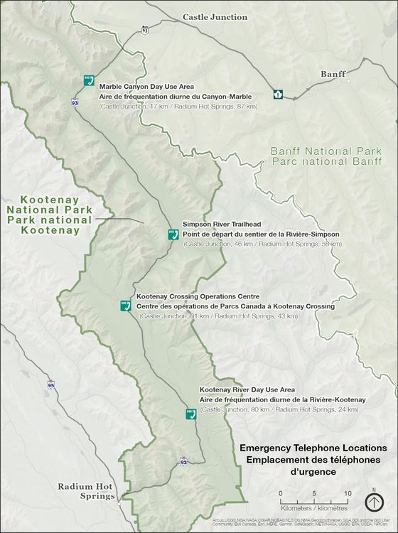 Parks Canada Installs New Emergency Phones Along Kootenay Highway 93s 