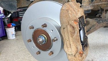 Other driveline repairs included new brake rotors and pads...