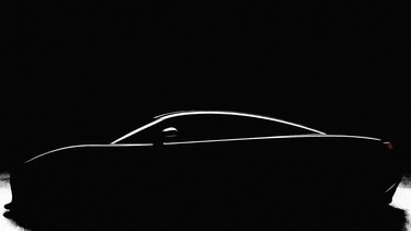 A teaser image of a new Koenigsegg hypercar, posted to Facebook on December 31, 2021