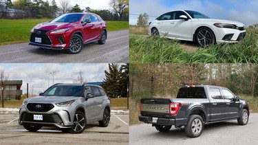 Segment winners in 2021's Canadian auto industry