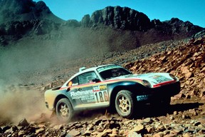 Der Porsche 959 bei der Rallye Paris-Dakar 1986