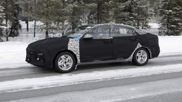 Spy photography of the next-gen Hyundai Accent