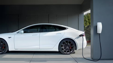 A Tesla home EV charger