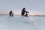 A made-in-Canada (where else?) stand-up snowmobile