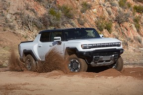 Four-wheel steering and air adaptive suspension ate up the Sonoran desert during the global media drive of the 2022 Hummer EV Edition 1.