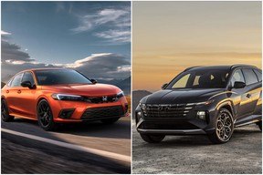 Honda Civic and Hyundai Tucson