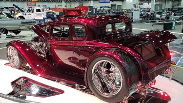 Rick and Patty Bird's twin-turbocharged 1931 Chevrolet coupe, winner of the 2022 Ridler award