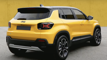 An electric Jeep concept teased by Stellantis in March 2022