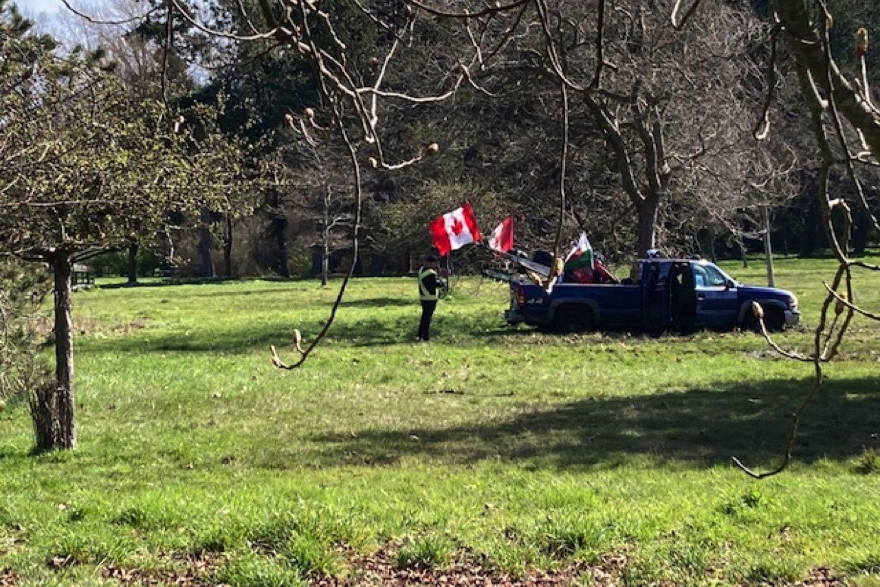 B.C. Convoy Protester Ticketed And Towed After Sinking In Public Park ...